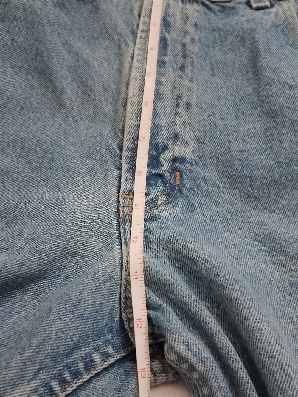 Men's VTG Old Navy Straight Leg Classic Denim Jeans 35x32, Light/Med Blue Wash - Picture 9 of 16